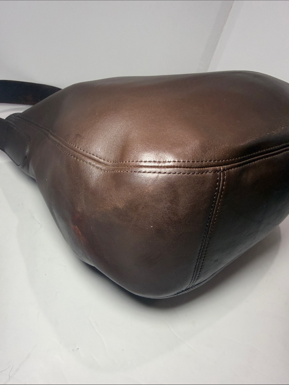 Coach Vintage Soho Zip Hobo 4161 | 1997 USA Made | Brown Leather - Picture 6 of 11